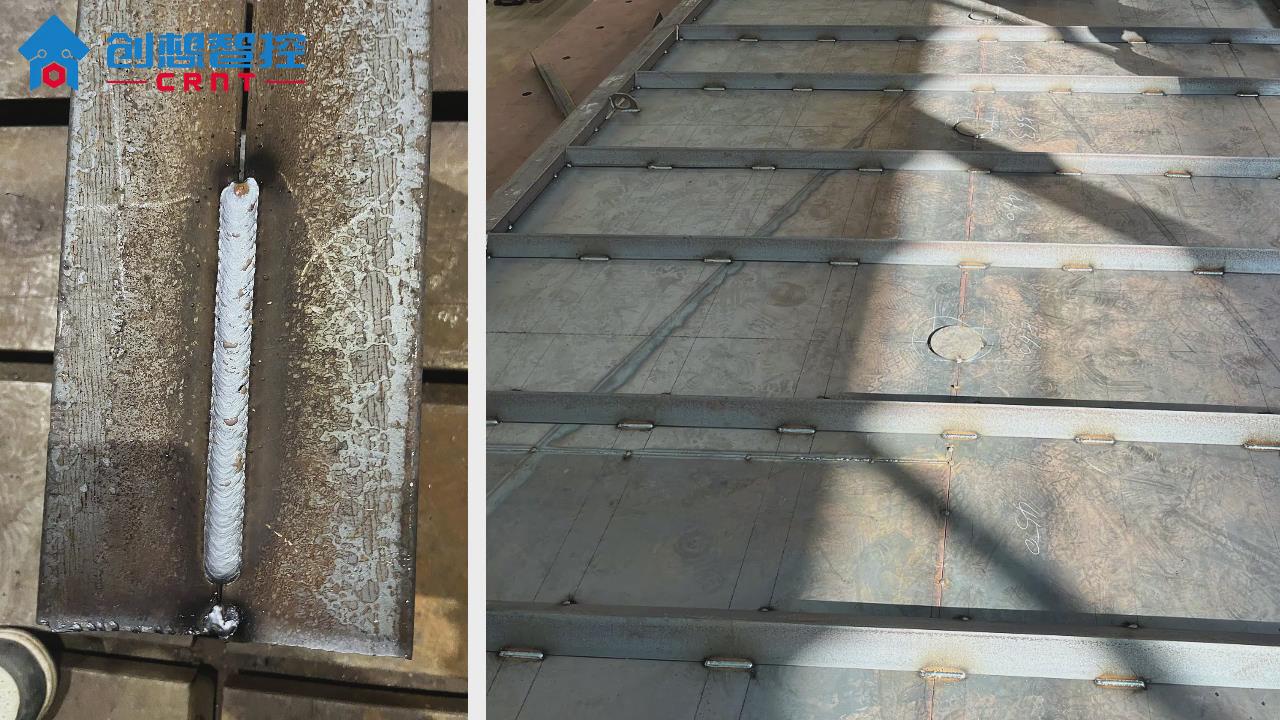 創(chuàng)想智控激光焊縫跟蹤傳感器在機(jī)械底盤自動引導(dǎo)焊接的應(yīng)用